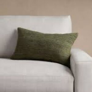 NEW TURNER LUMBAR PILLOW COVER ONLY GREEN 24 X 14 INCHES
